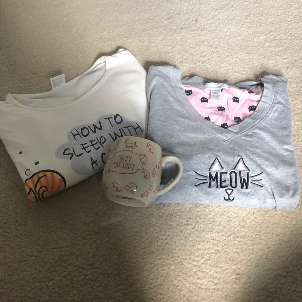 Cat lady nightgowns/mug